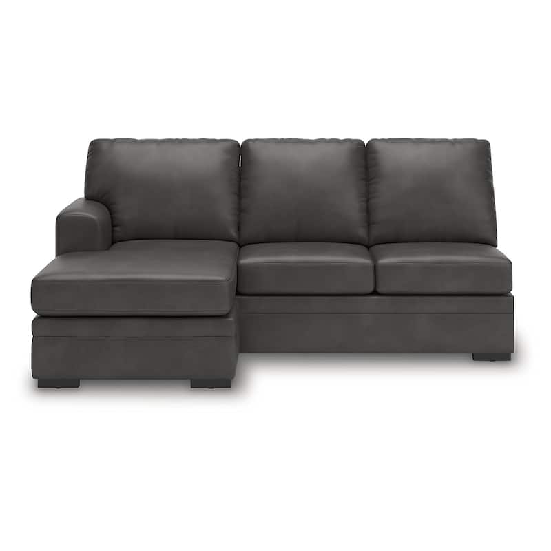 Signature Design by Ashley Dara Park Gray 2-Piece Sectional with Chaise - 124" W x 87" D x 40" H