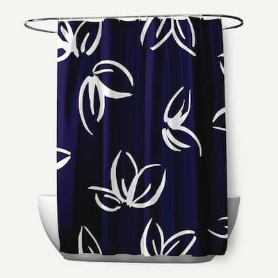Eva Floral Print Shower Curtain
