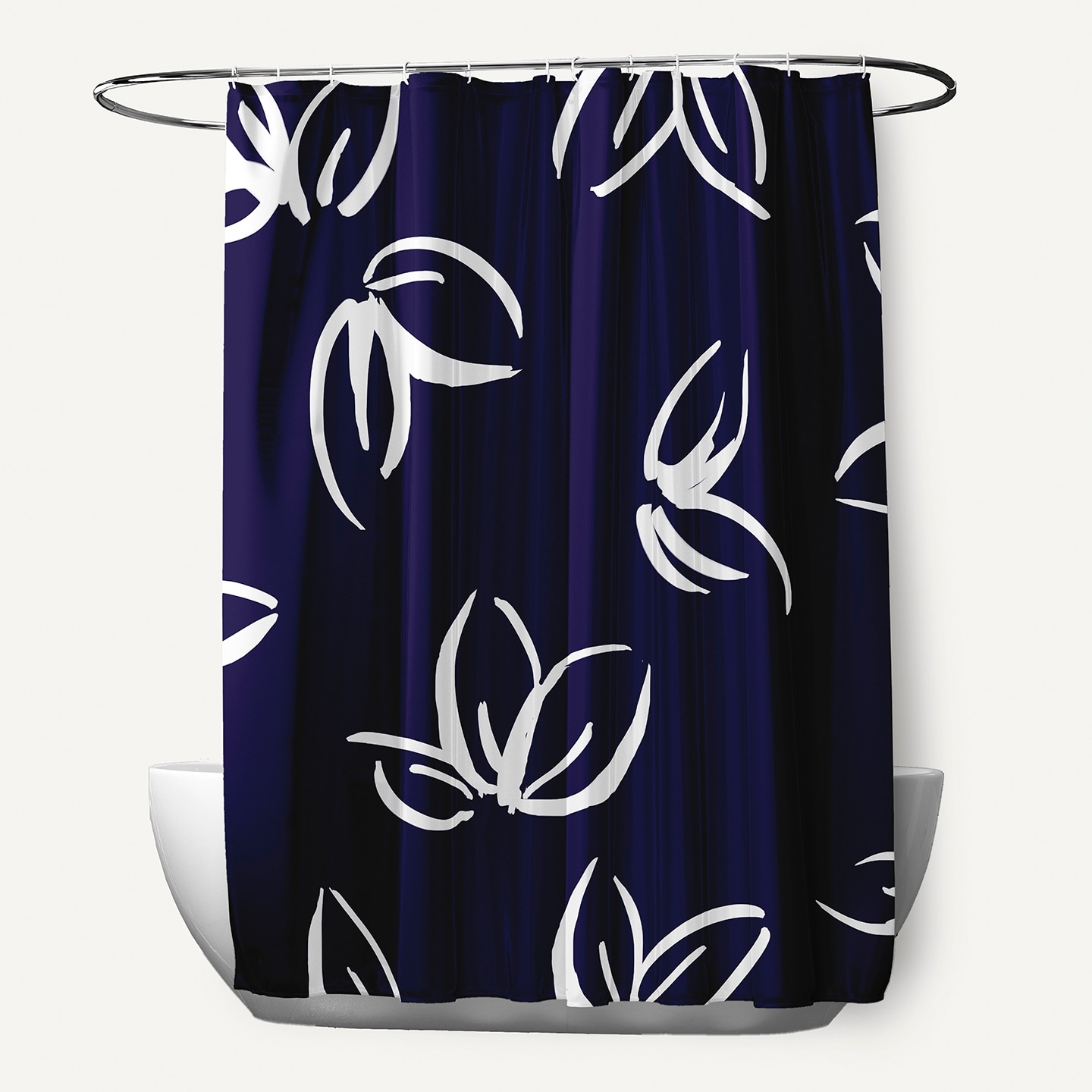 Eva Floral Print Shower Curtain