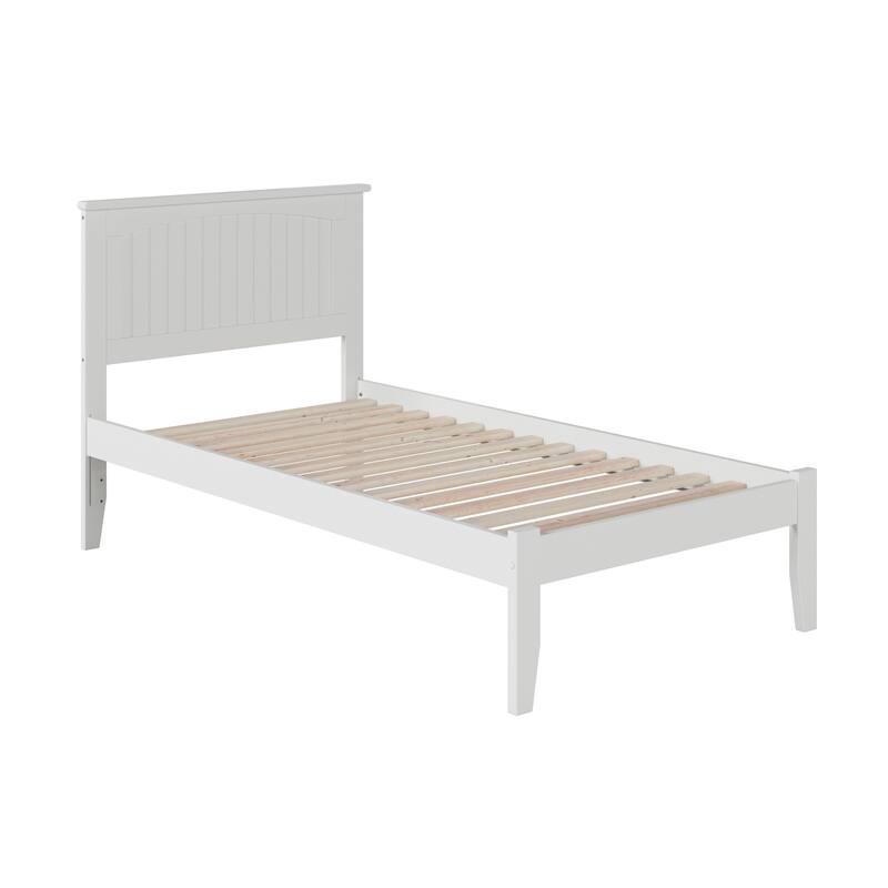 Platform Bed - Solid Hardwood Design, Open Footboard - Sturdy Wood Frame for Bedrooms