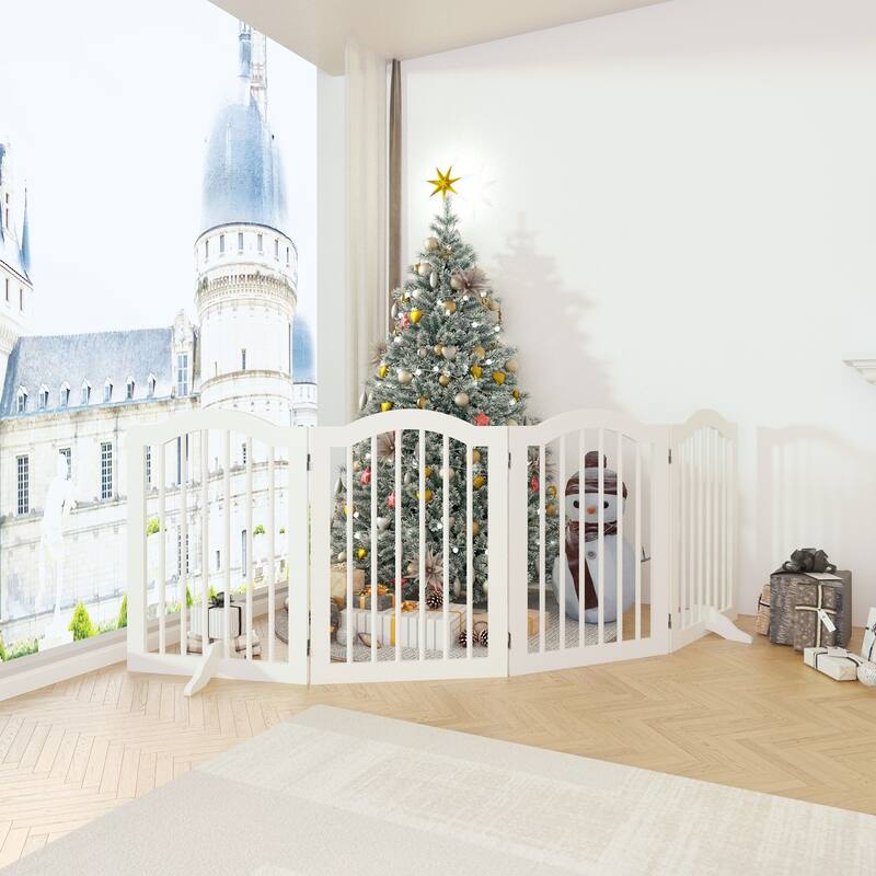 27.6" Height Tall Freestanding Pet Gate