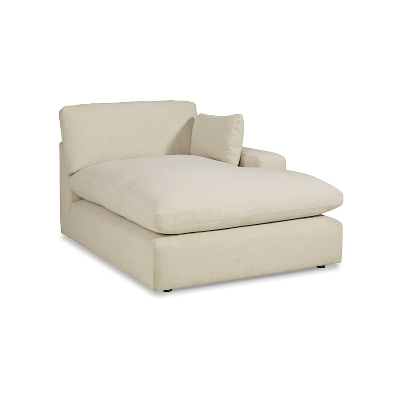 Signature Design by Ashley Elyza Ivory 5-Piece Sectional with Chaise - 135"W x 135"D x 36"H
