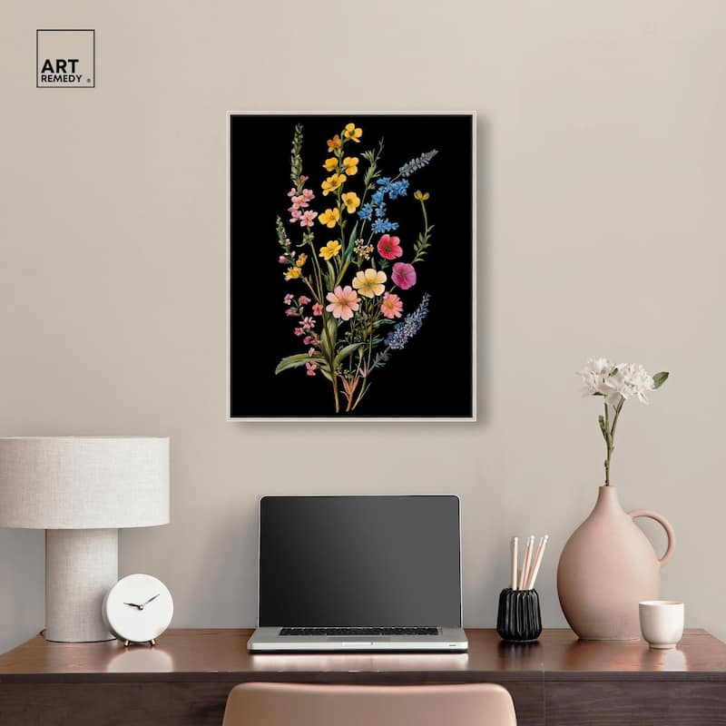 Darkling Daisies I Canvas by Art Remedy