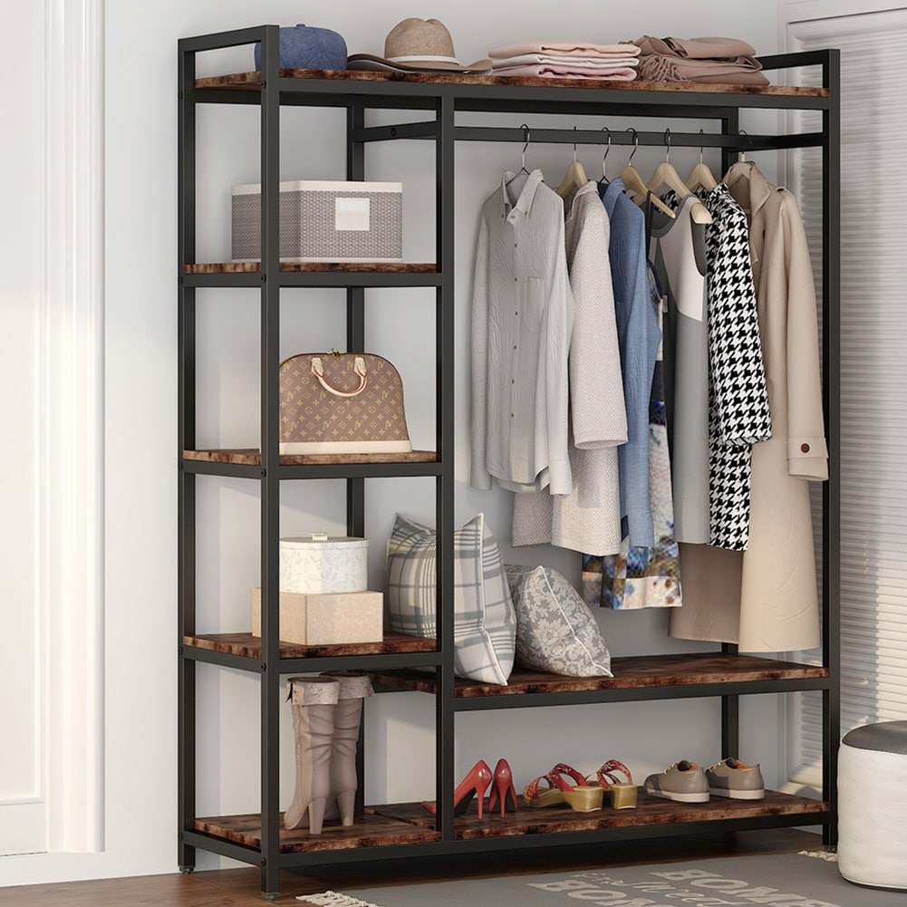 Freestanding closet shelving clearance
