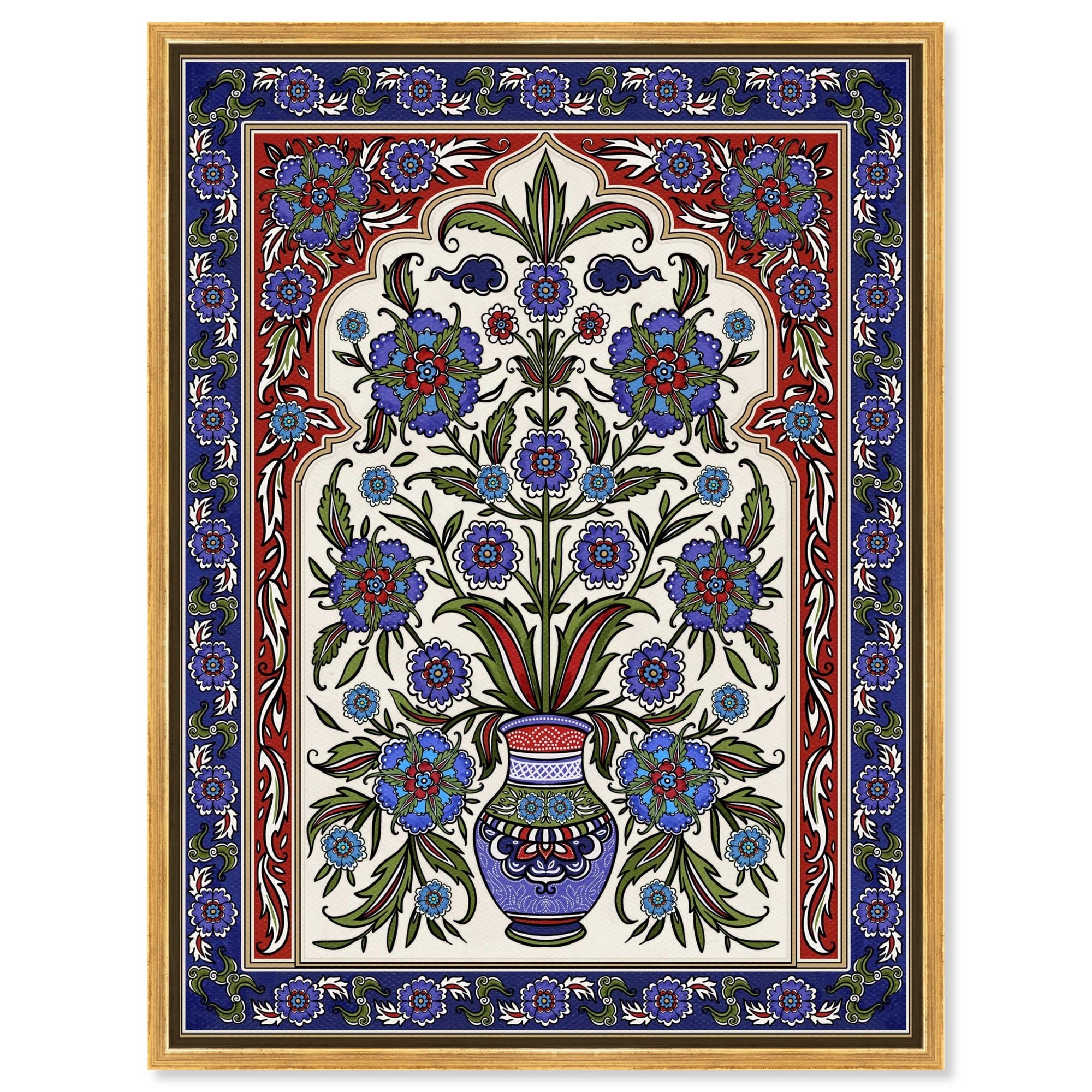 Royal Vase Bloom Canvas by Art Remedy