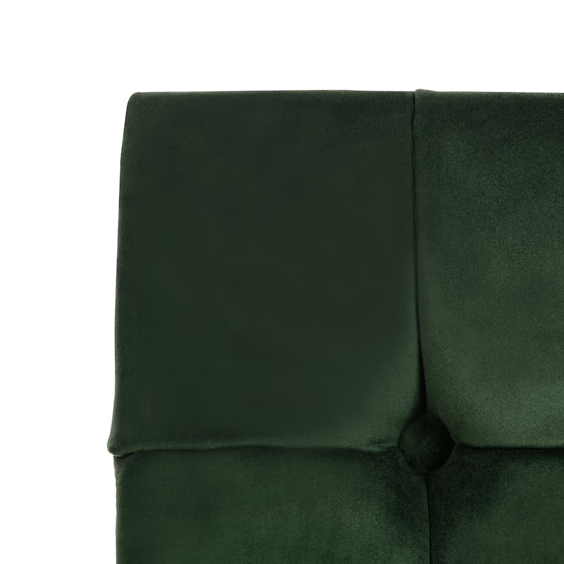 SAFAVIEH Nansy Contemporary Tufted Velvet Accent Chair - 32.7" x 31.5" x 28.4" - 34Wx31Dx29H