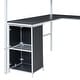 preview thumbnail 15 of 30, Elegant Metal Full Loft Bed with Bookcase, Desk and Cabinet, White