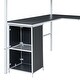preview thumbnail 13 of 26, Full Size Metal Loft Bed with Bookcase, Desk, and Cabinet for Space-Saving Design