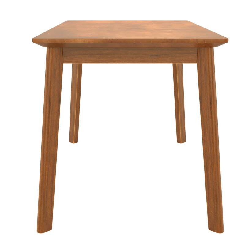 47 Inch Mid Century Modern Dining Table, Solid Wood Kitchen & Dining Room Table for 4, Minimalist Table for Dining Room