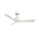 preview thumbnail 1 of 7, Fanimation Kute 44 inch Indoor/Outdoor Smart Ceiling Fan with Remote - Brushed Nickel