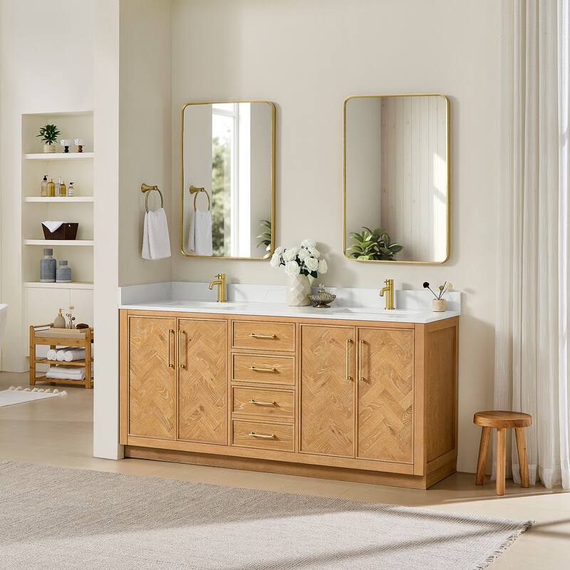 Jakarta Bath Vanity with Quartz Stone Top without Mirror
