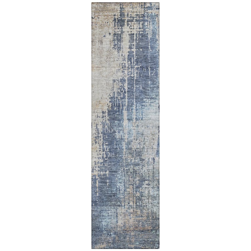 Machine Washable Indoor/ Outdoor Chantille Modern Ombre Rug