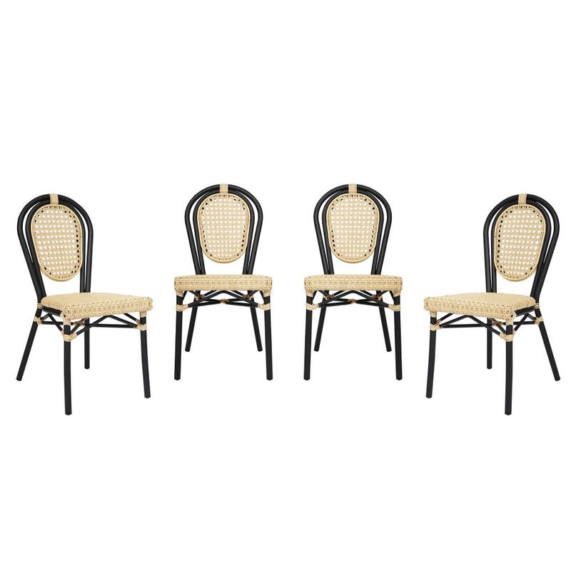 Stacking Bistro Chairs with Metal Frames