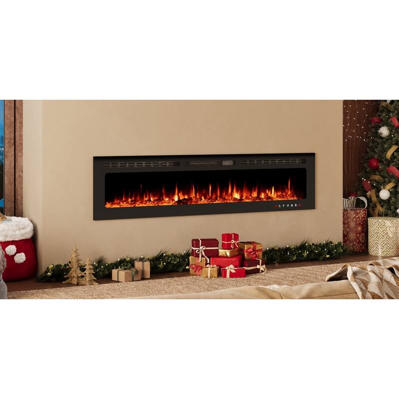 Electric Fireplace 12 Flame Color Wall Mounted