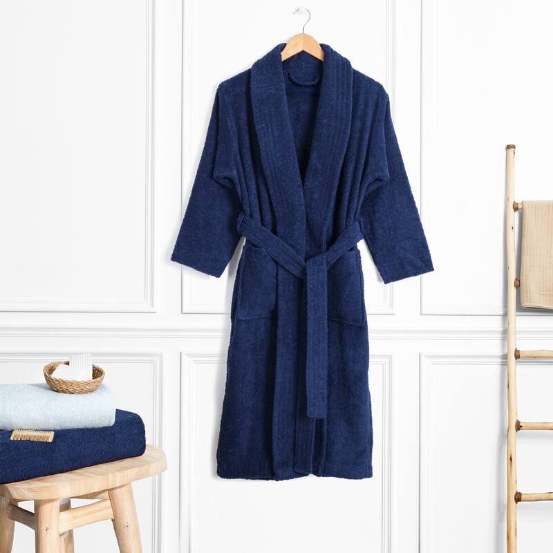 American Soft Linen Women's 100% Cotton Terry Bathrobe - Soft, Absorbent, Quick Dry Turkish Robes for Women