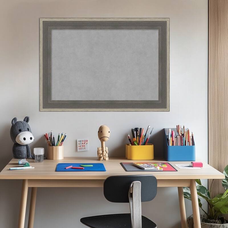 Amanti Art Cottage Grey Silver Framed