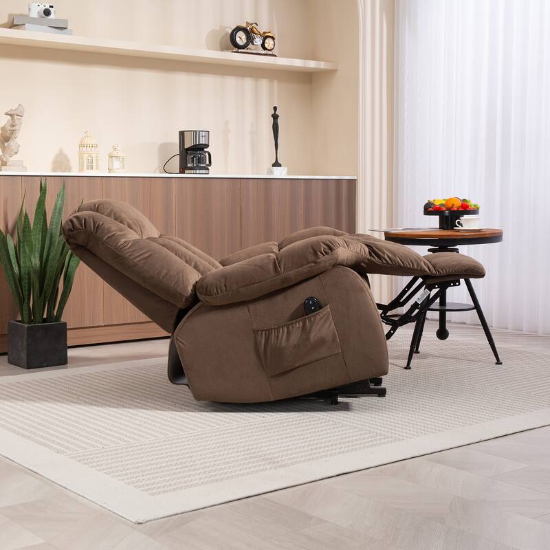 Power Lift Recliner Chair for Elderly，Heavy Duty Recliner w/Safety Motion Mechanism and Comfortable Upholstery
