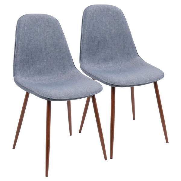 slide 2 of 83, Pebble Mid-Century Modern Upholstered Accent / Dining Chair (Set of 2)