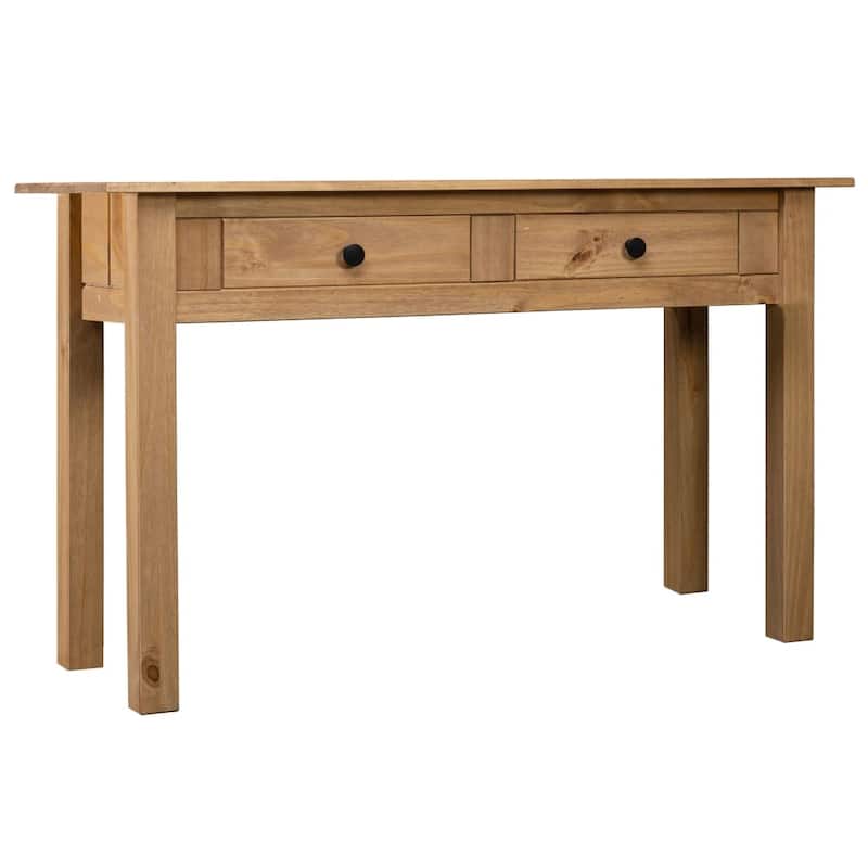 vidaXL Console Table Entryway Table Side Table Solid Pine Wood Panama Range - 43.3" x 15.7" x 28.3"