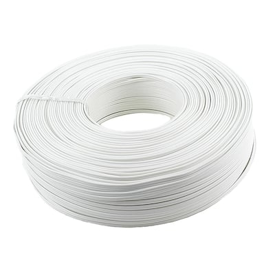 Novelty Lights 500 Foot Zip Cord Wire, White, 18 Gauge, SPT-1
