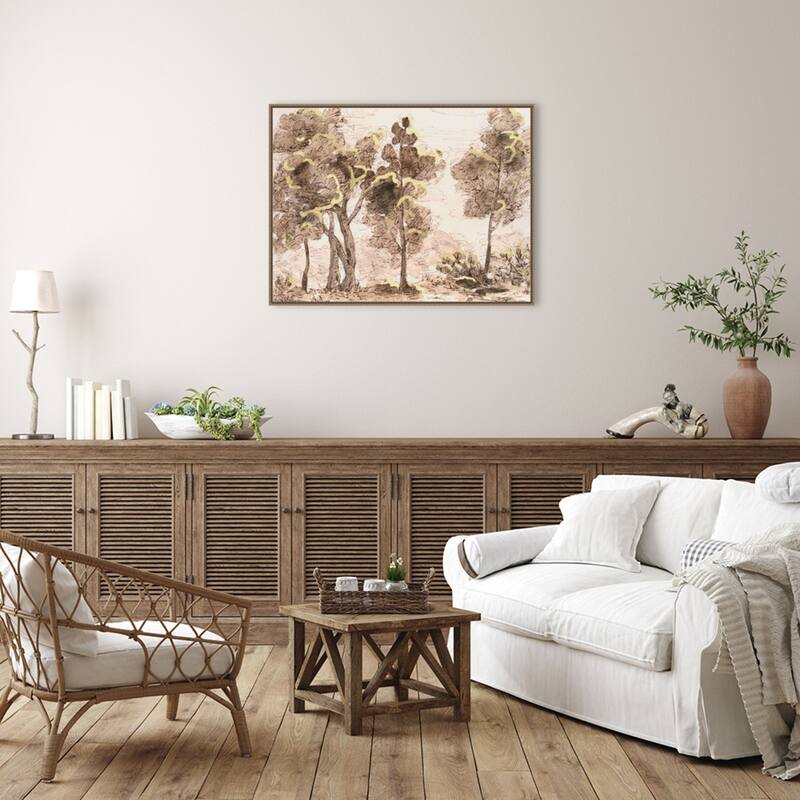 Tranquil Passage No. 2 by Melissa Wang Framed Canvas Wall Art Print