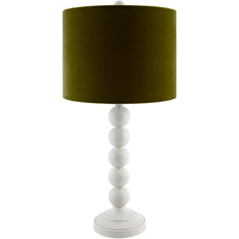 Livabliss Zelda Traditional Accent Table Lamp - Cream/Green
