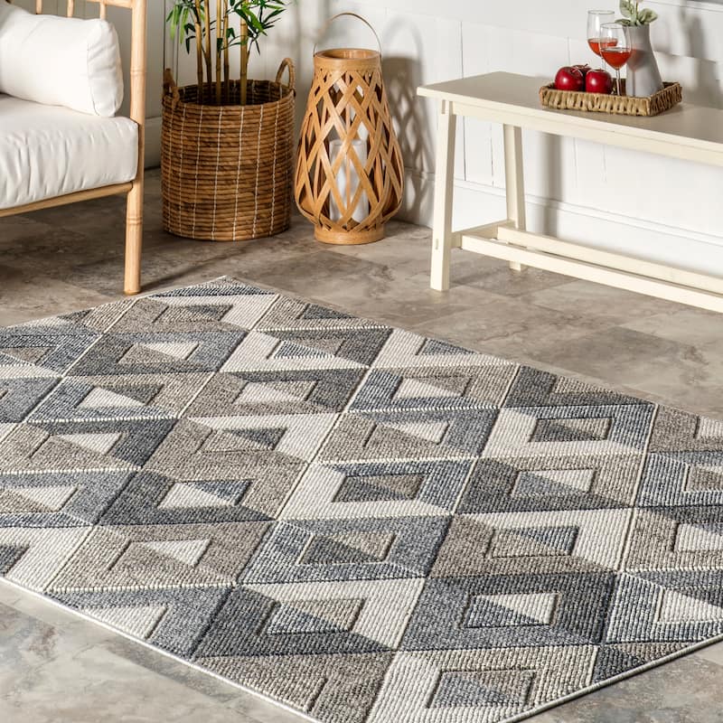 Nuloom Gale Geometric Indoor/Outdoor Area Rug