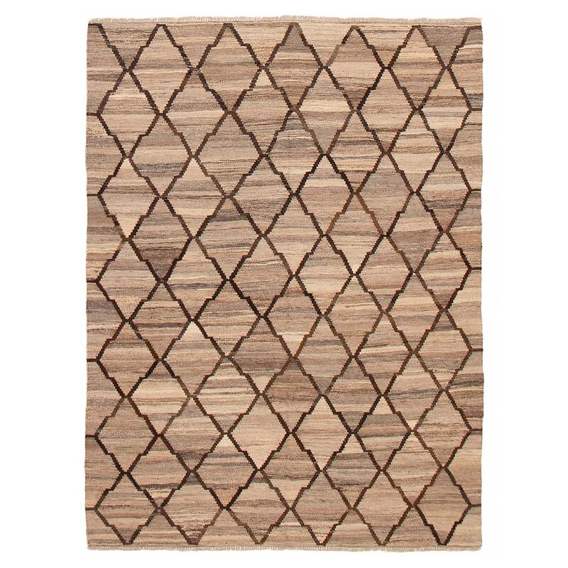 Sivas Taupe Kilim 5'10" x 7'9" - 5'10 x 7'9 - Taupe - 5'10 x 7'9