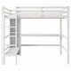 preview thumbnail 10 of 8, Full Size Loft Bed with Multifunction Shelves and Under-bed Desk