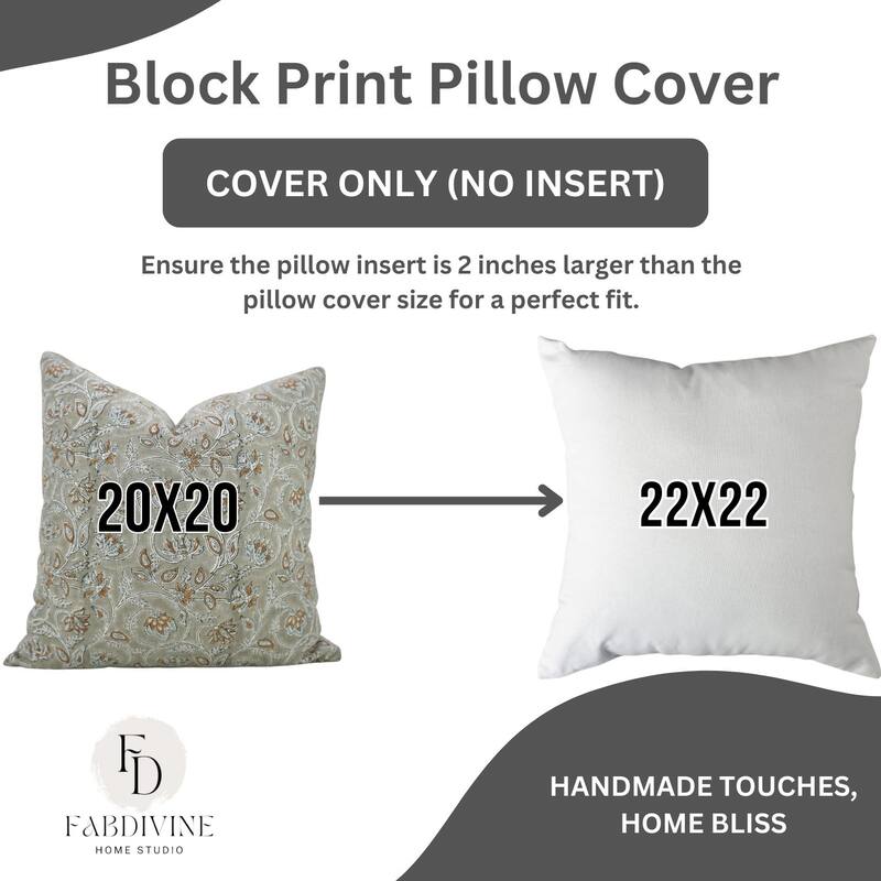 Block Print Boho Pure Linen Pillow Cover By Fabdivine-TRAFFIC LIGHT