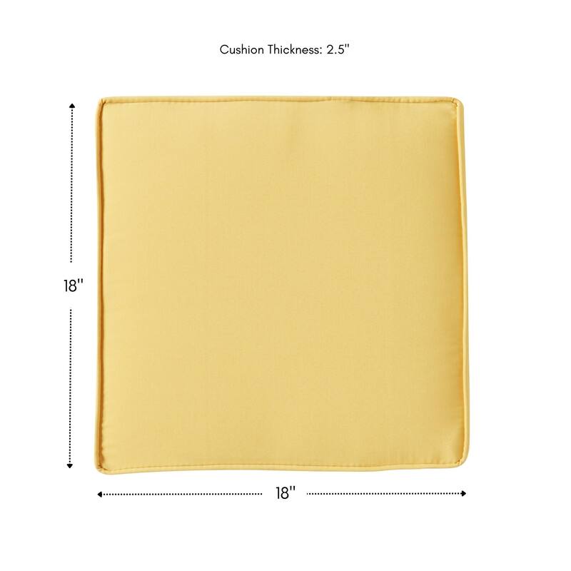 Greendale Home Fashions 18" Square Outdoor Chair Pad (Set of 2)