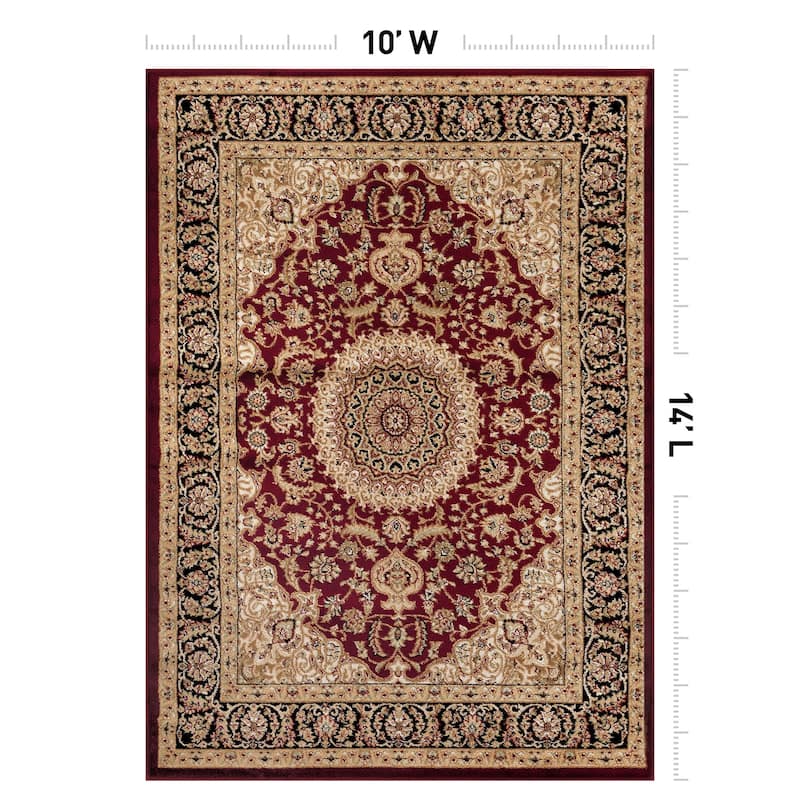 World Rug Gallery Traditional Oriental Medallion Area Rug