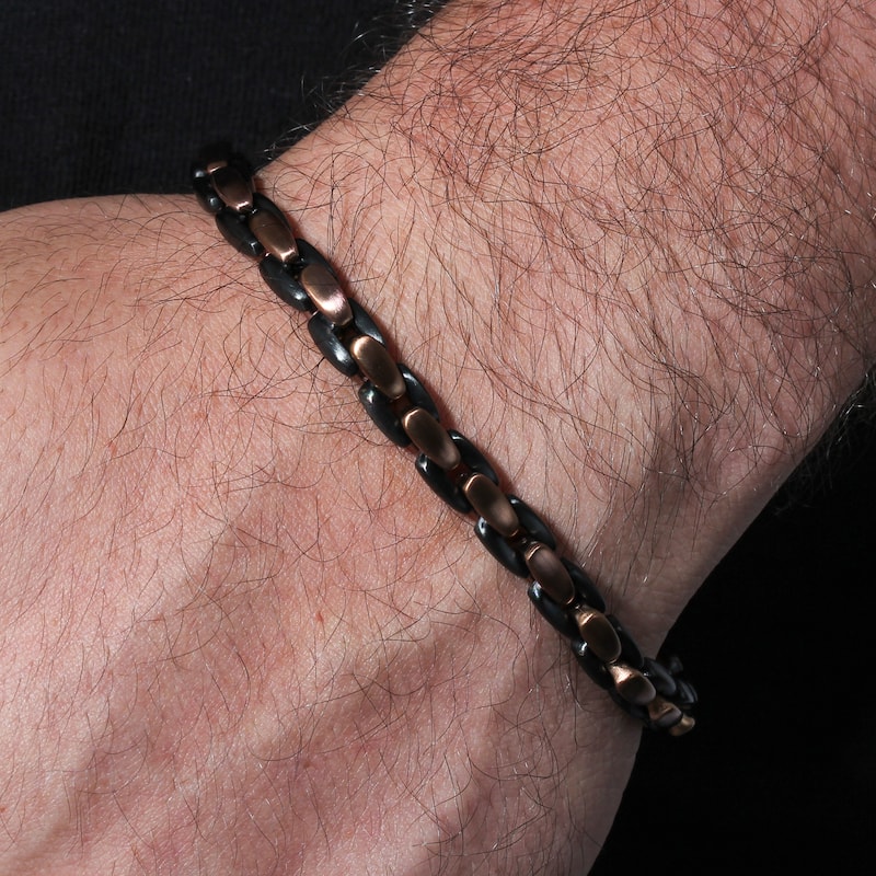 Steel Nation Stainless Steel H Link Bracelet