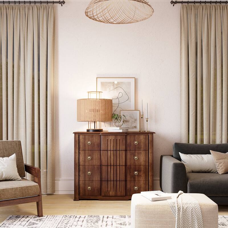 Acroma Modern Table Lamp with Rattan Shade