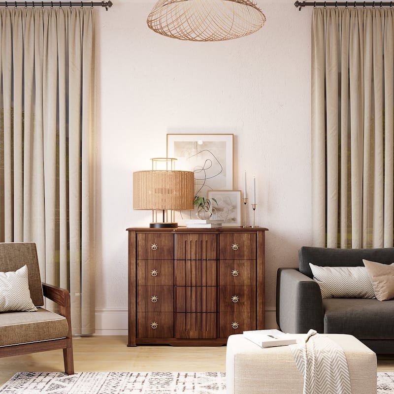 Acroma Rattan Lantern 1-Light table lamp