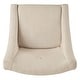 preview thumbnail 58 of 70, Voyager Button Tufted Slope Arm Linen Dining Chair (Set of 2) by iNSPIRE Q Artisan