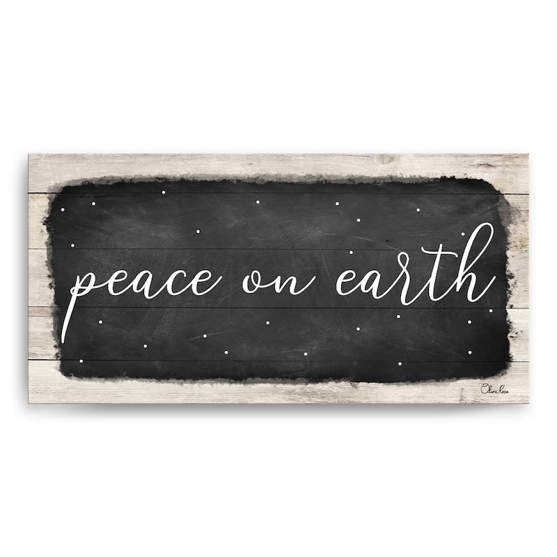 Ready2HangArt 'Peace on Earth I' Holiday Canvas Wall Art by Olivia Rose