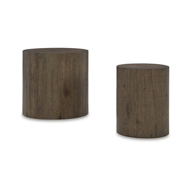 Signature Design by Ashley Cammund Brown Accent Table (Set of 2) - 20" W x 20" D x 20.13" H