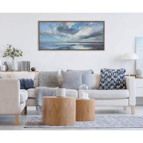 Kate and Laurel Sylvie The Tide Waits for No Man Framed Canvas by Nel Whatmore