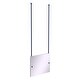 preview thumbnail 7 of 26, Allied Brass Frameless Rectangular Landscape Ceiling Hung Mirror with Beveled Edge Mediterranean Blue