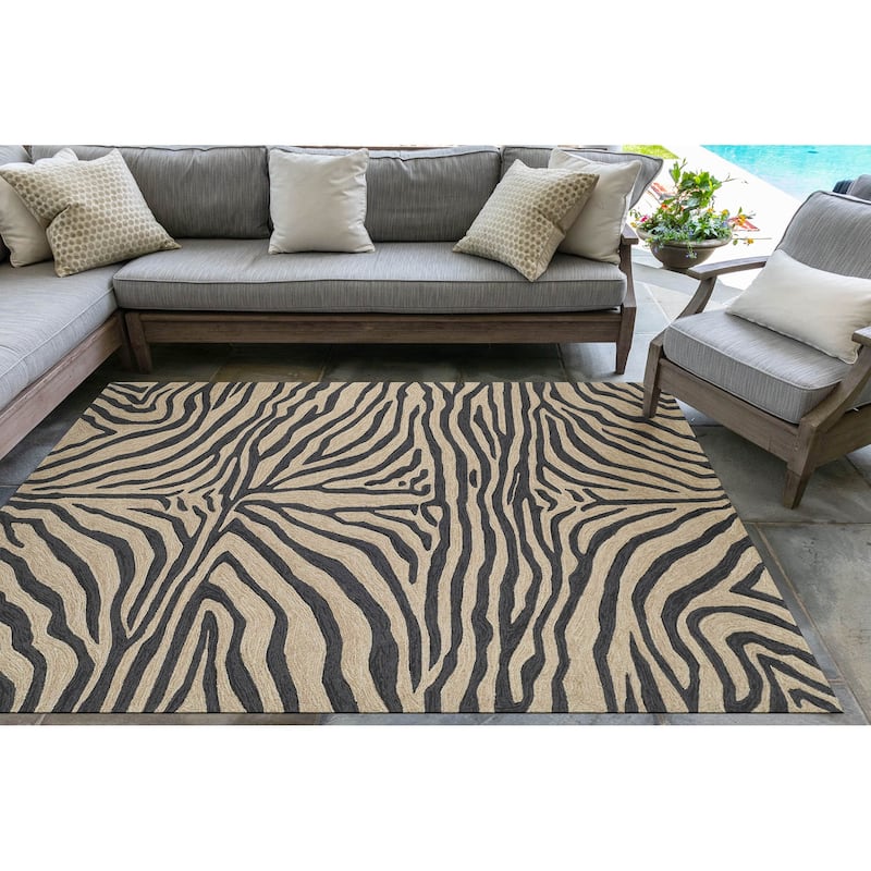 Liora Manne Ravella Zebra Indoor/Outdoor Rug