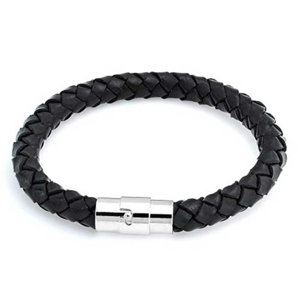 Men/'s Flat Genuine Leather Bracelet