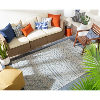 Livabliss Elpida Indoor/ Outdoor Moroccan Stripe Area Rug