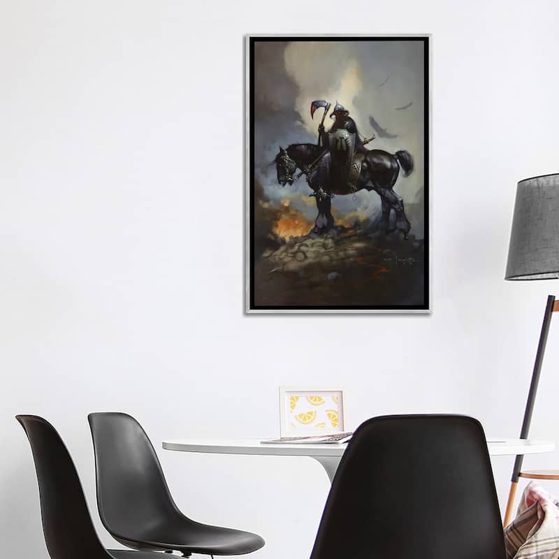 iCanvas "Death Dealer" by Frank Frazetta Framed