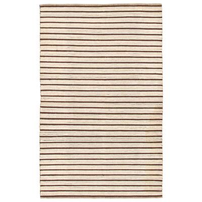 ECARPETGALLERY Braid weave Sienna Light Khaki Wool Rug - 4'6 x 6'10