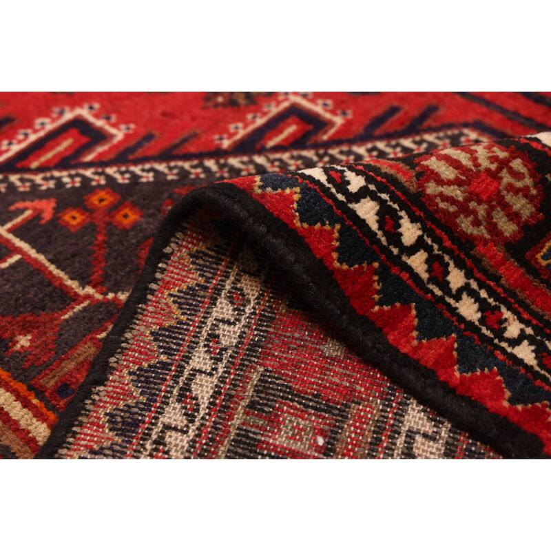 ECARPETGALLERY Hand-knotted Anatolian Vintage Red Wool Rug - 4'4 x 8'11