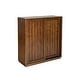 preview thumbnail 5 of 8, Roomfitters Mid Century Sideboard, Sliding Doors, Solid Wood Decorative Strips, Storage Cabinet, Walnut
