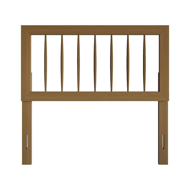 CraftPorch Rustic Wooden Headboard - Light Oak - Twin