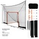preview thumbnail 7 of 5, Hockey and Lacrosse Goal Backstop with Extended Coverage - 6*6 feet spliced
