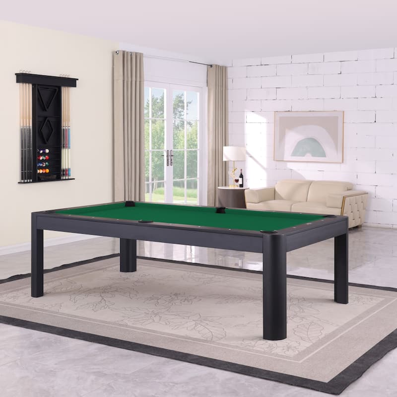 Cadora Duo 7FT Slate Pool Table in Black Ash With Dining top